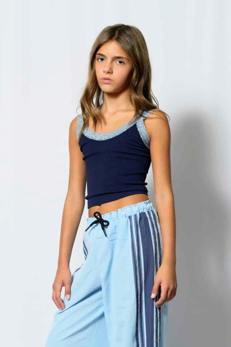 リミフゥ　20/-C Plain Stitch Chest Slit Tank 人気ブランドランキング For Top Tank Blanket-stitch Tank Slit Chest