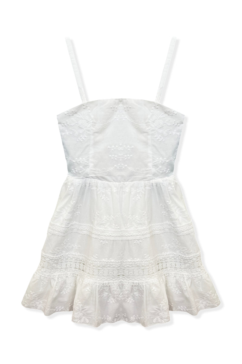 新品　Katie UNDER PRETTIES シャーリングトップ ホワイト BRIDGETDRESST_WHITE_1200x1200.