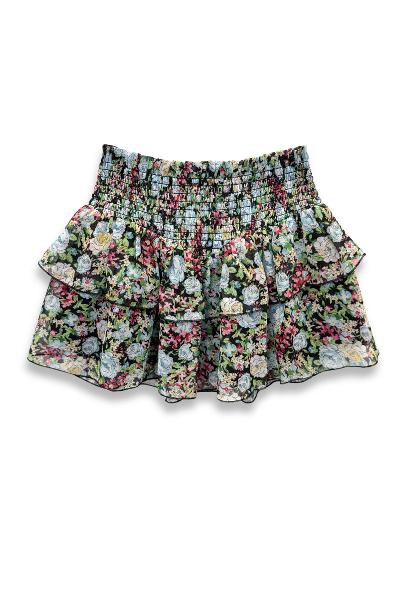 GORLYA Tween Girl Chiffon Pleated Elastic Waist A-Line Bohemian Swing