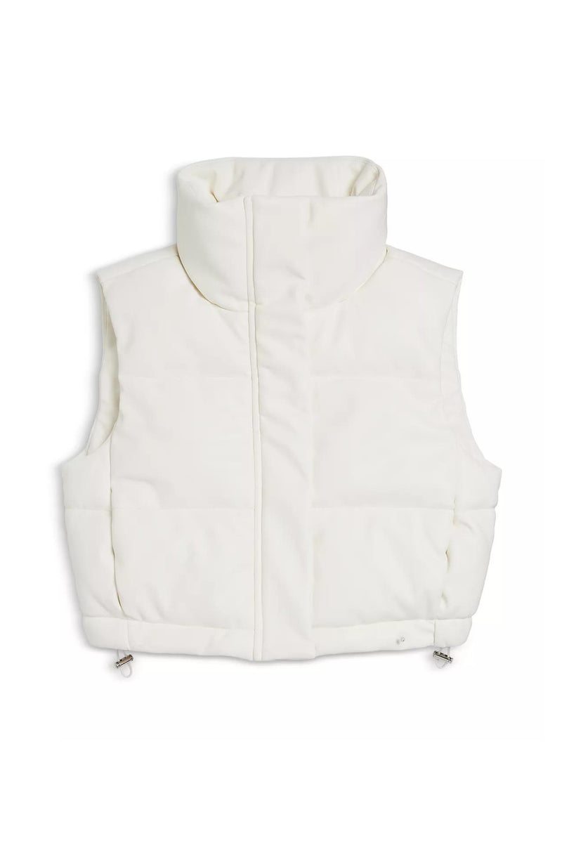 00s japanese label fur puffer vest jilet（Puffer vest in