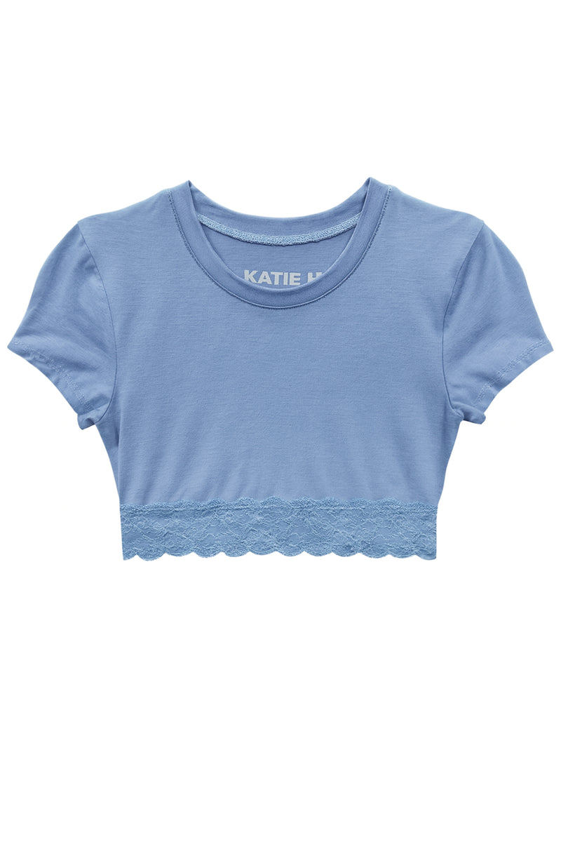 KatieJ NYC - Tween - White Courage Crop Tee