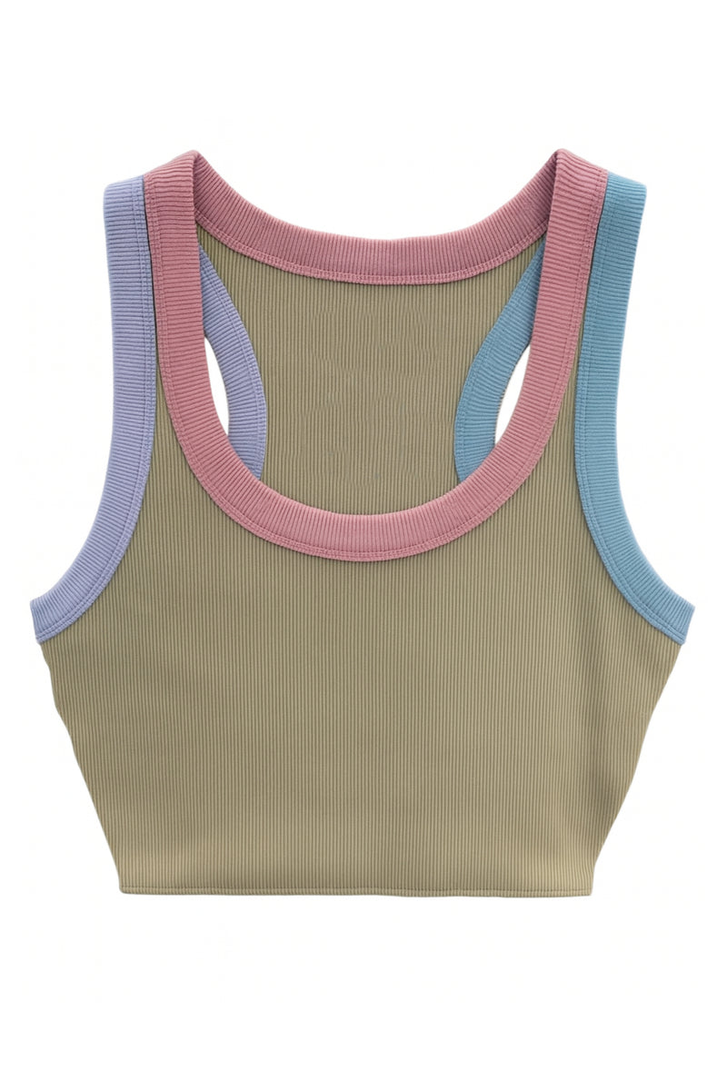 リミフゥ　20/-C Plain Stitch Chest Slit Tank リミフゥ 20/-C Plain Stitch Chest Slit Tank リミフゥ 20/-C Plain