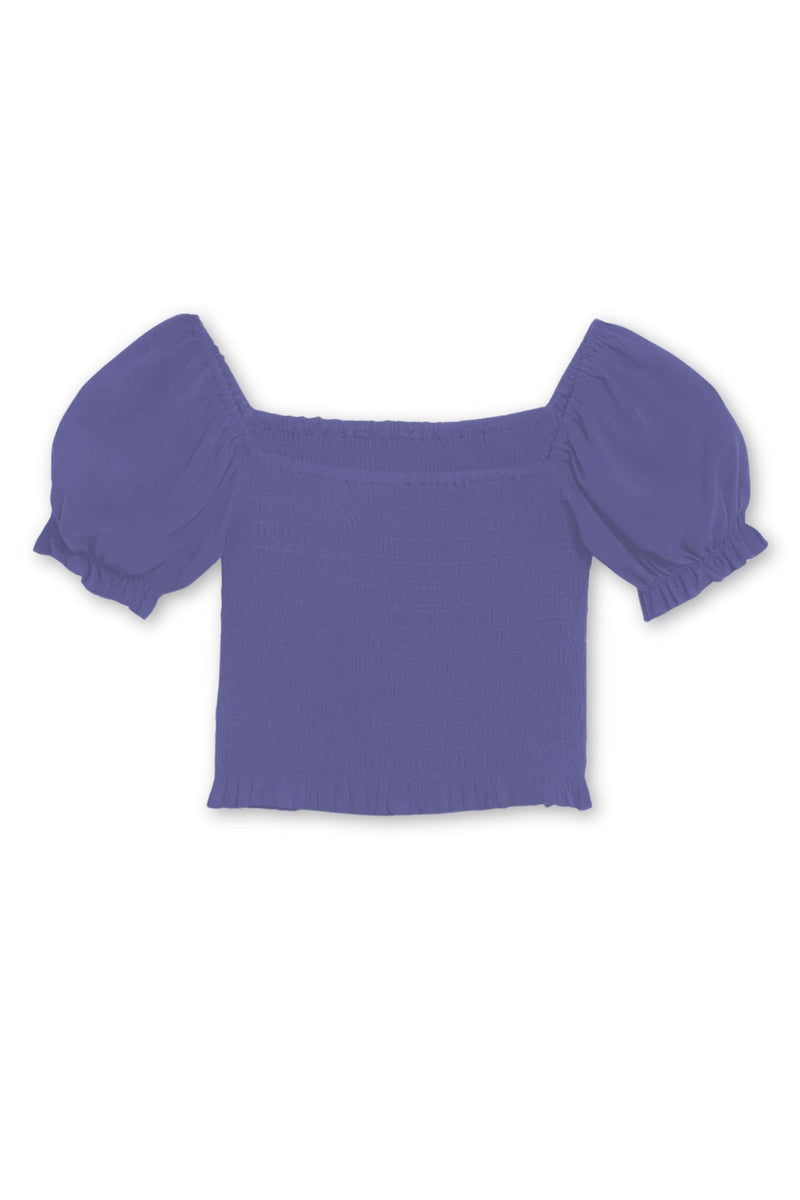 JUNIOR MARLEE PUFF SLEEVE SOLID TOP – KatieJNYC