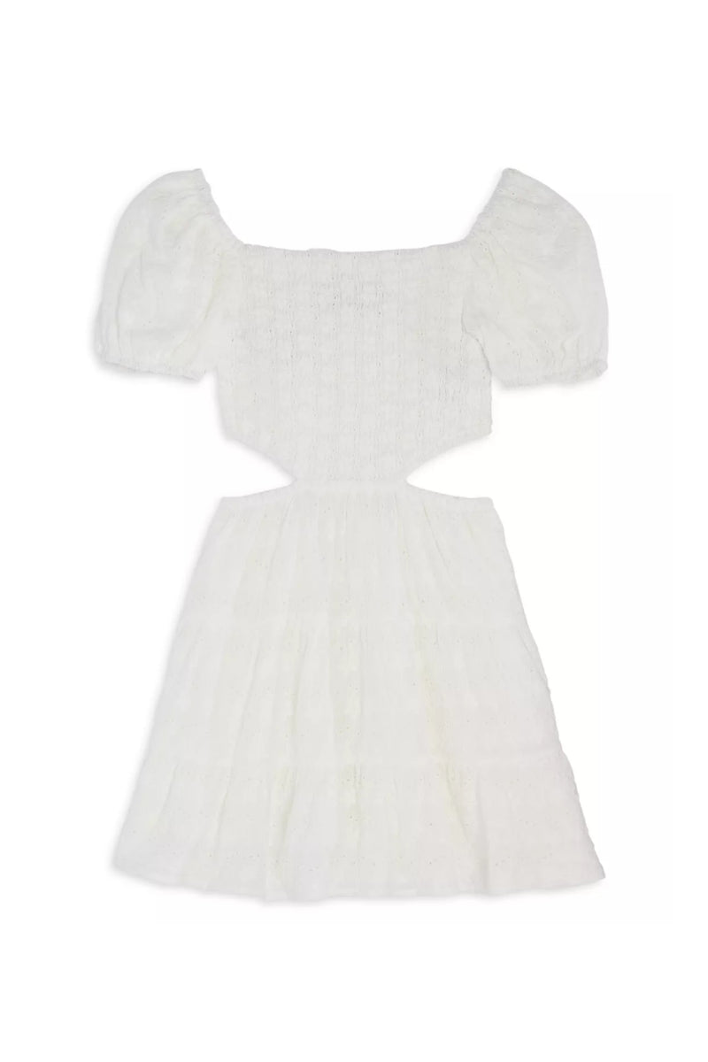 show me your mumu white mini dress Rosie Mini Dress, in White Cottage Gingham, Size: Large