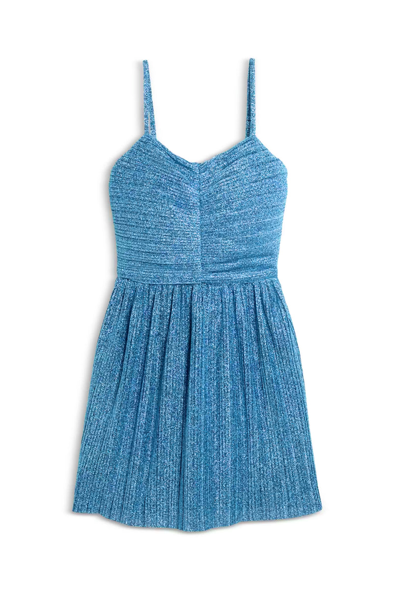 Tween Sabrina Dress Topaz Shimmer / SM (7/8)