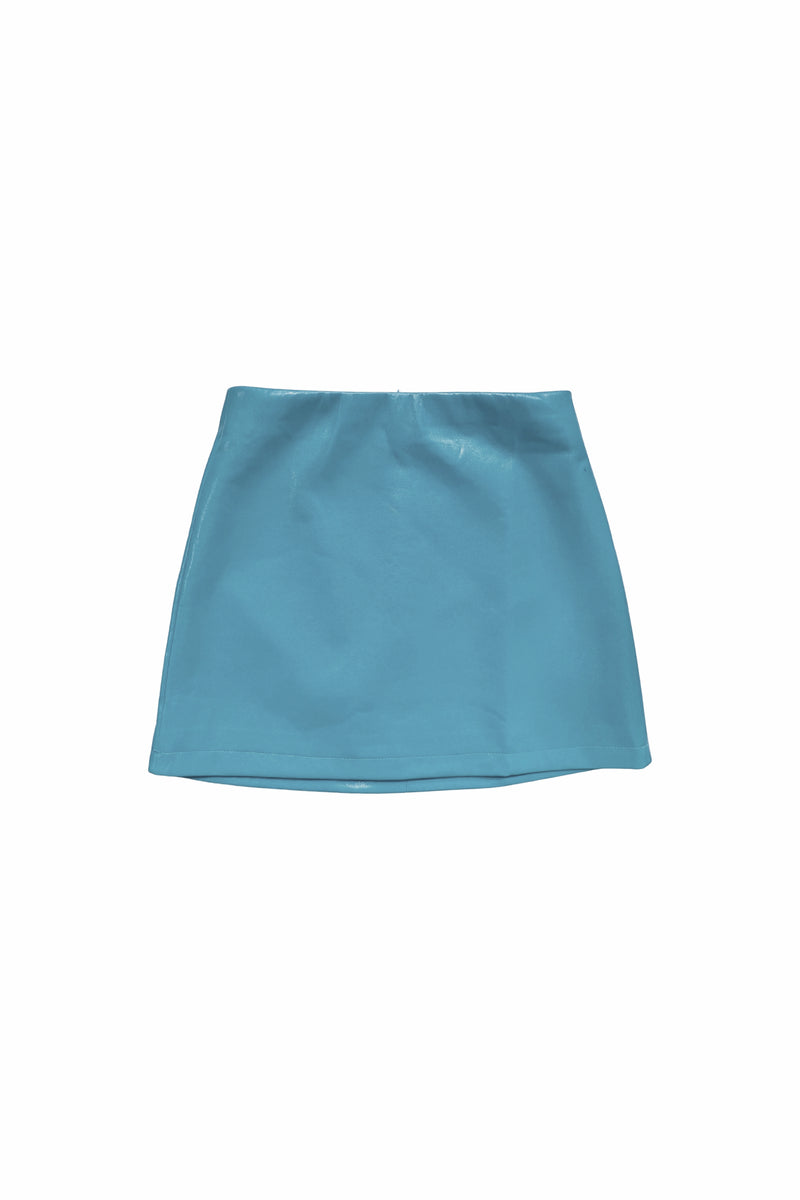 TWEEN LAINE VEGAN LEATHER SKIRT - FINAL SALE – KatieJNYC