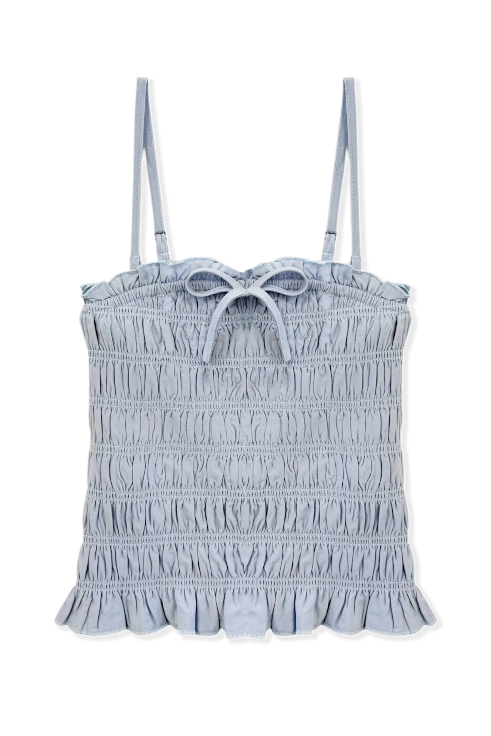 JUNIOR ALMA SOLID GATHERED CAMI TOP – KatieJNYC