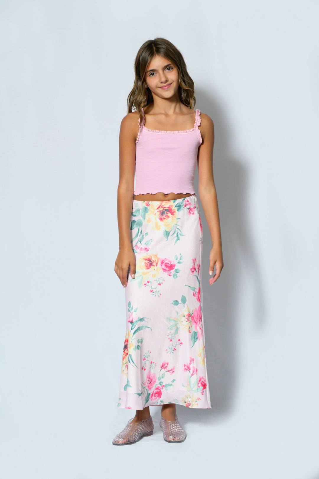 TWEEN ANASTASIA SATIN MAXI SKIRT – KatieJNYC
