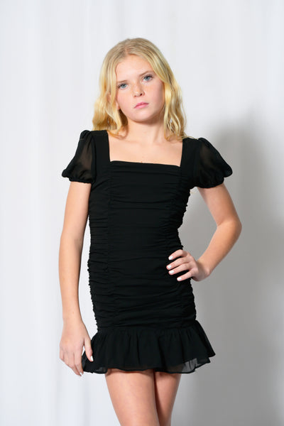 Tween Ariel Solid Special Occasion Dress Sm (7/8) Ivory Dresses
