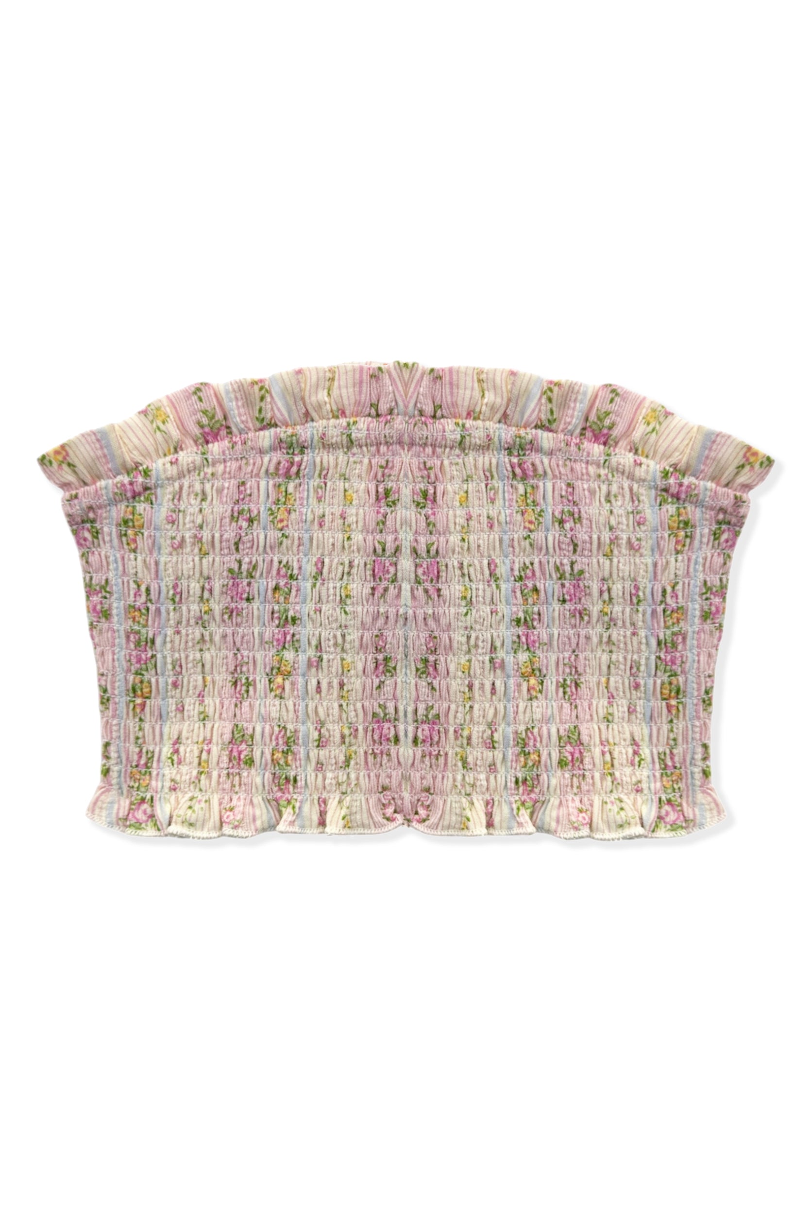 TWEEN BEA PRINTED SMOCKED TUBE TOP – KatieJNYC