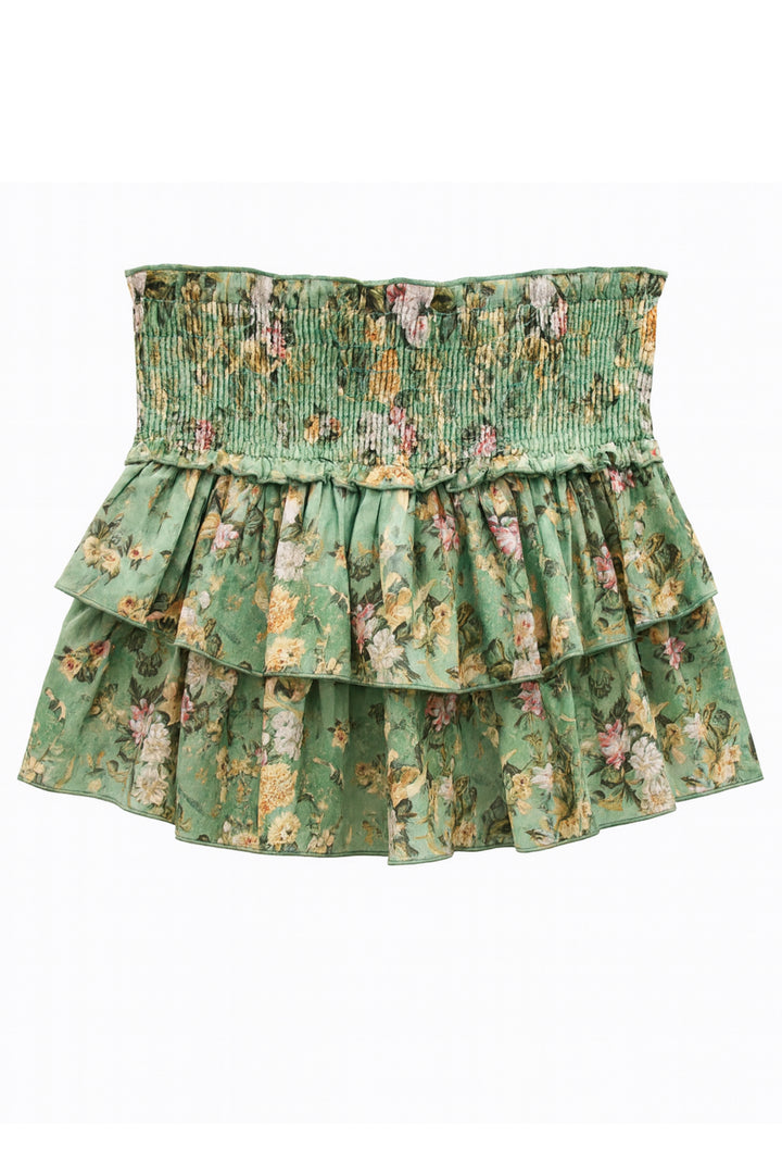 TWEEN BIANCA PRINTED TIERED RUFFLE SKIRT – KatieJNYC