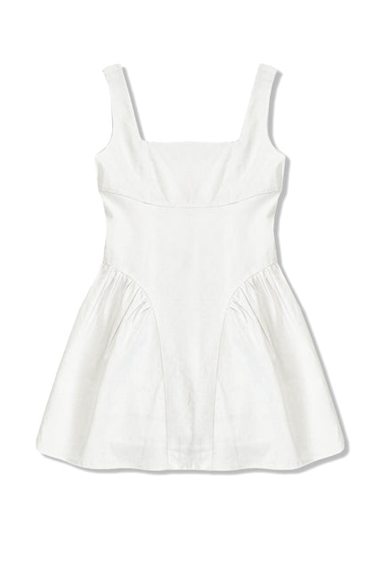 Theme NYC - Junior -  White Rose Joey Satin Maxi Skirt main image 1