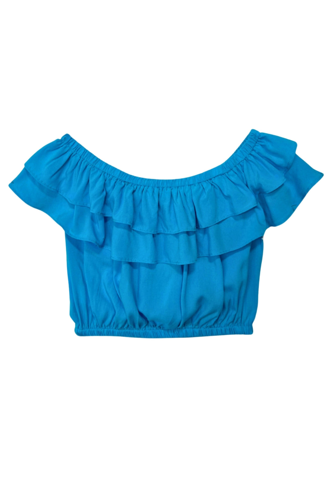 JUNIOR ESME OFF SHOULDER RUFFLE TOP – KatieJNYC