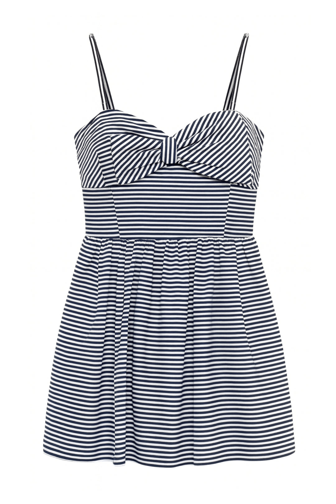 bcbg black and white striped dress TWEEN CALYPSO STRAPLESS Nautical DRESS Nautical Stripe / XL (14)