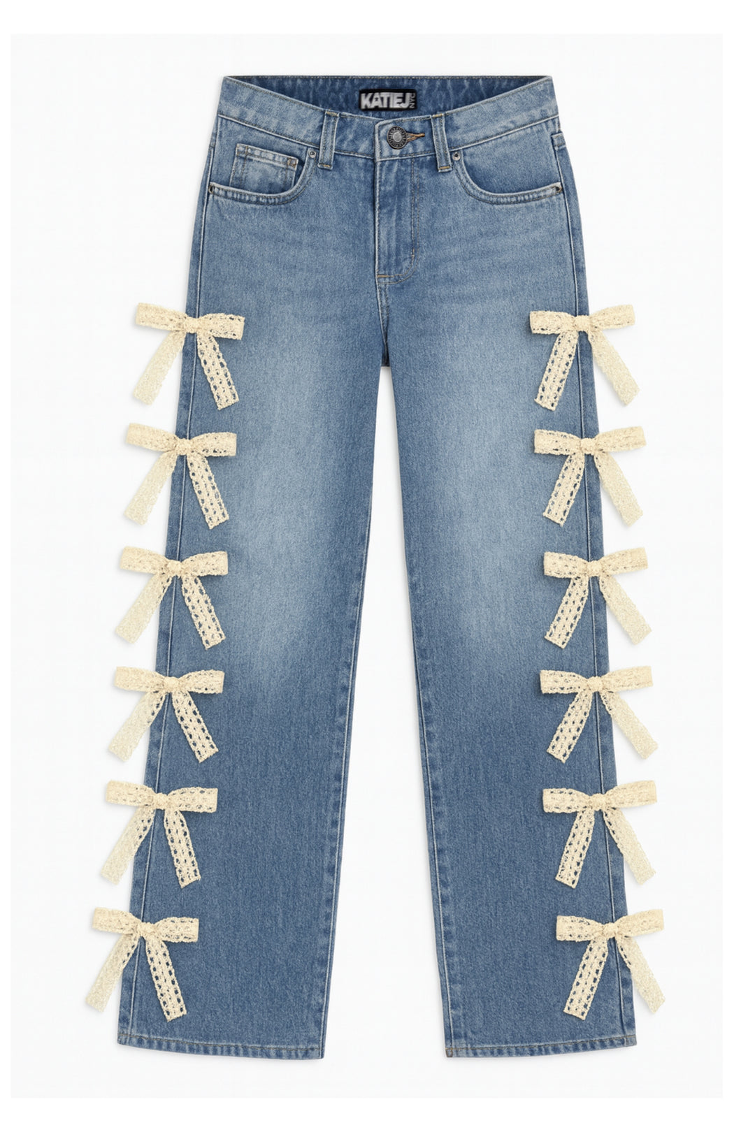 TWEEN CHICAGO LOW RISE JEAN WITH LACE BOWS – KatieJNYC