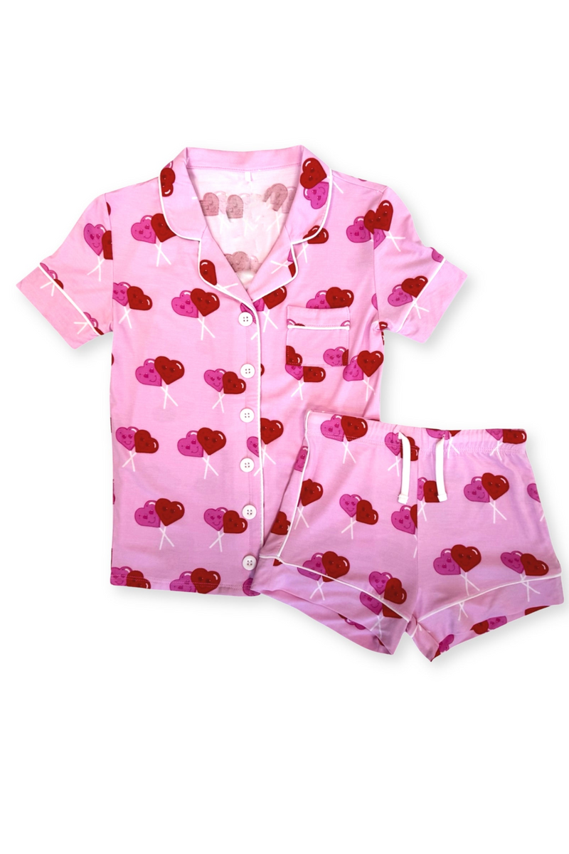 TWEEN LYNN PRINT SHORTS LOUNGE SET – KatieJNYC