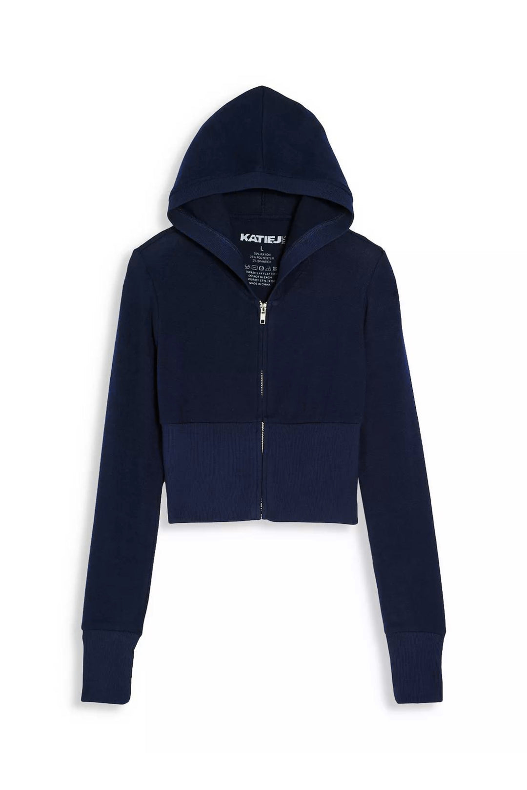 X-GIRL: Sweat Zip Up Hoodie (13 Charcoal) | DSMS E-SHOP