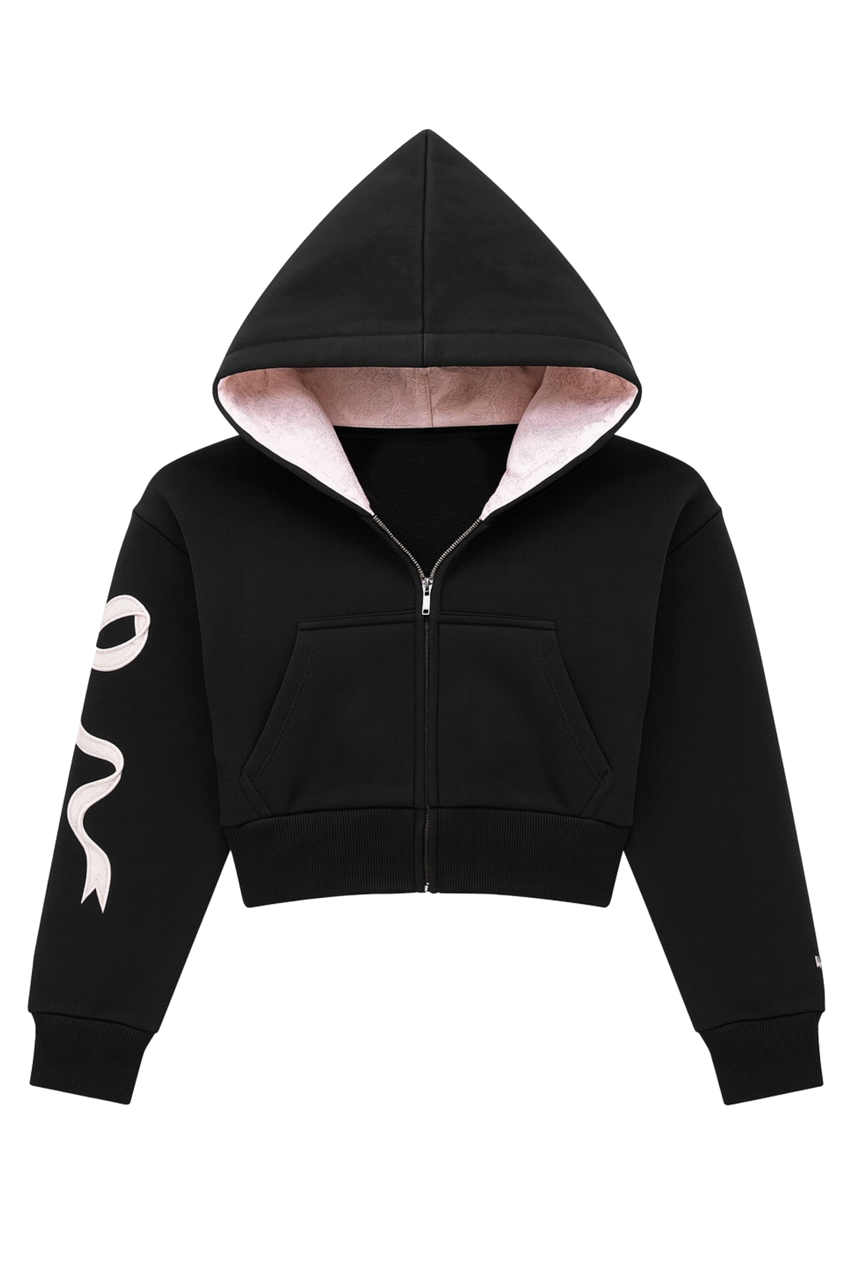 TWEEN DYLAN BOW APPLIQUE ZIP HOODIE – KatieJNYC