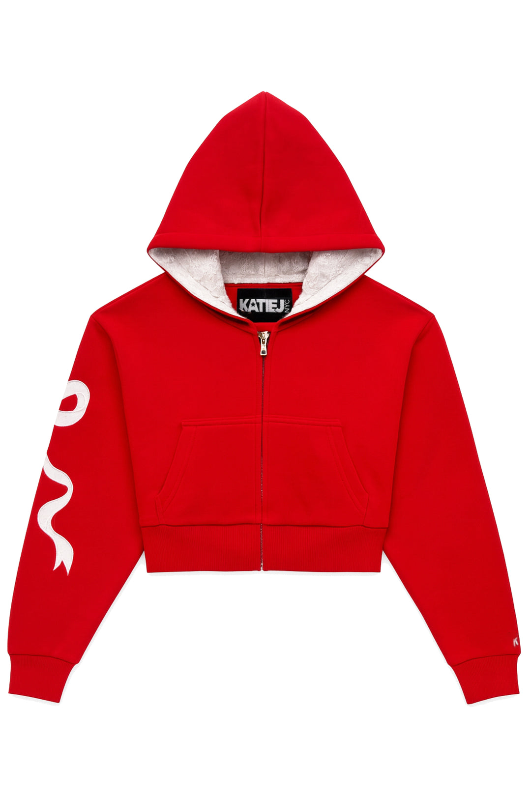 JUNIOR DYLAN BOW APPLIQUE ZIP HOODIE – KatieJNYC