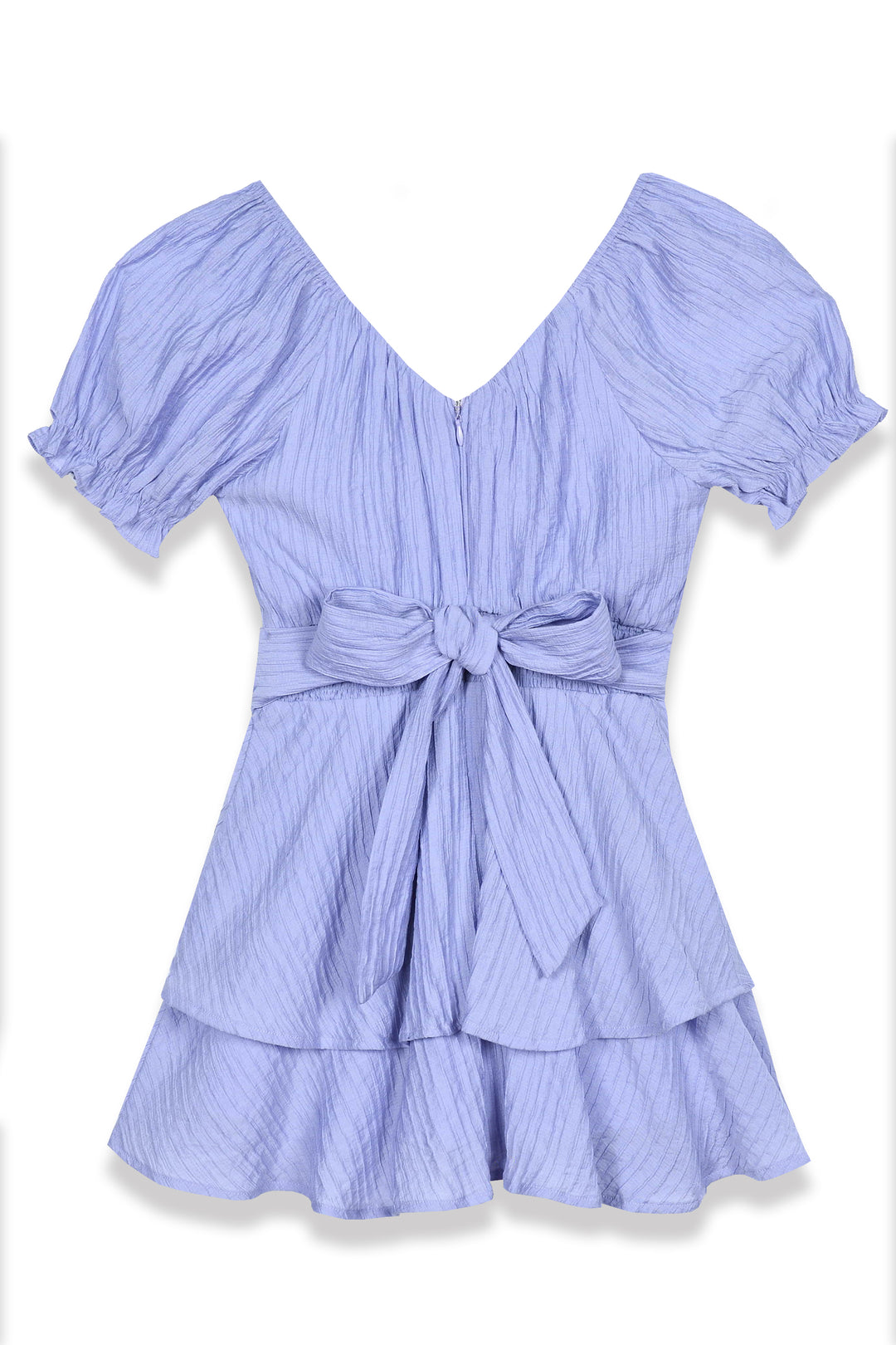 white christmas dresses Denim DELILAH Mini Dress – OFUURE main image 1