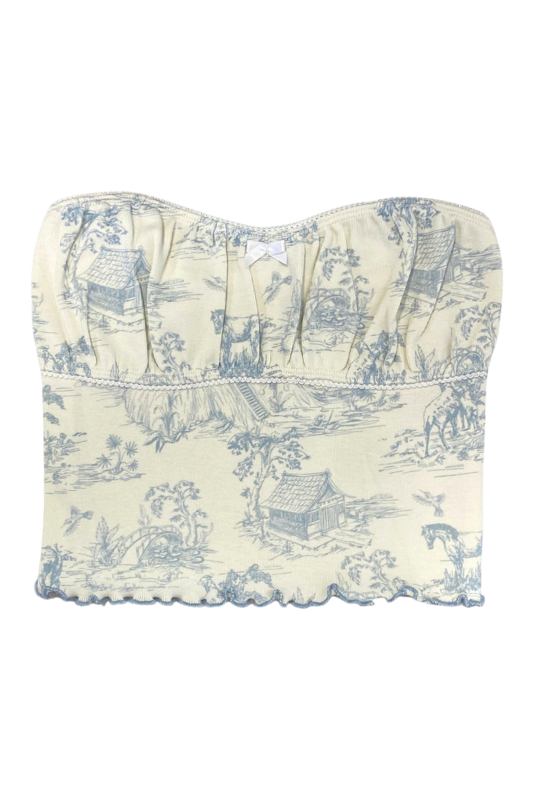 トップス Katie under pretties short top Brand New Katie UNDER PRETTIES Shirring Top White