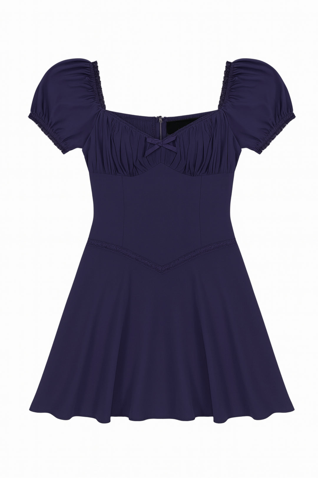 2025 milkmaid dress for the club JUNIOR GEORGIE SOLID Evening Blue / SM tutu-petticoats Cole Haan Bragano Tassels The romantic milkmaid design Color:Set 5