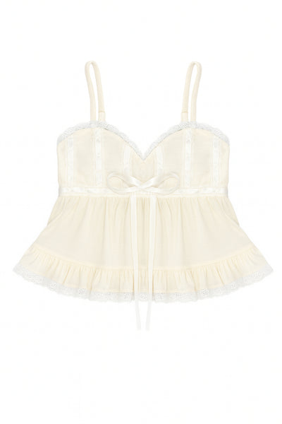 TWEEN GRAE EMBELLISHED BABYDOLL CAMI TOP – KatieJNYC