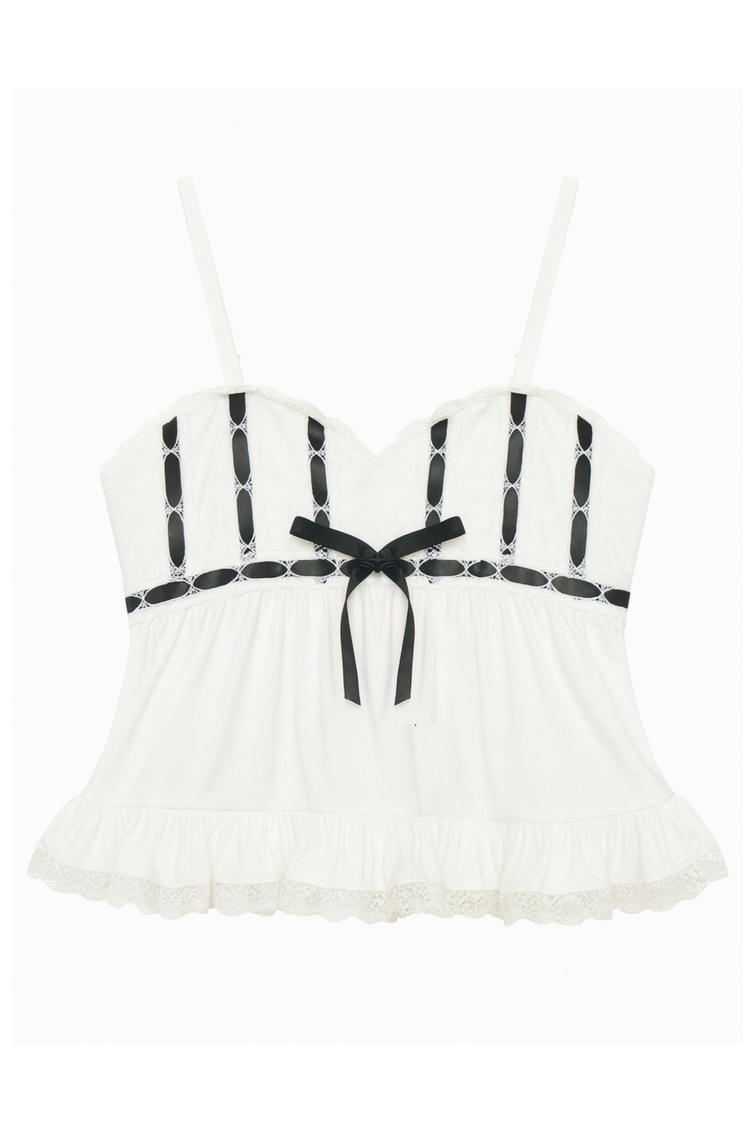 TWEEN GRAE EMBELLISHED BABYDOLL CAMI TOP – KatieJNYC