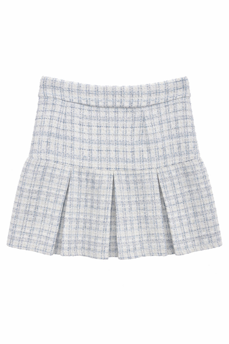 TWEEN HATTIE PLEATED SKIRT W/ CHAIN BELT – KatieJNYC