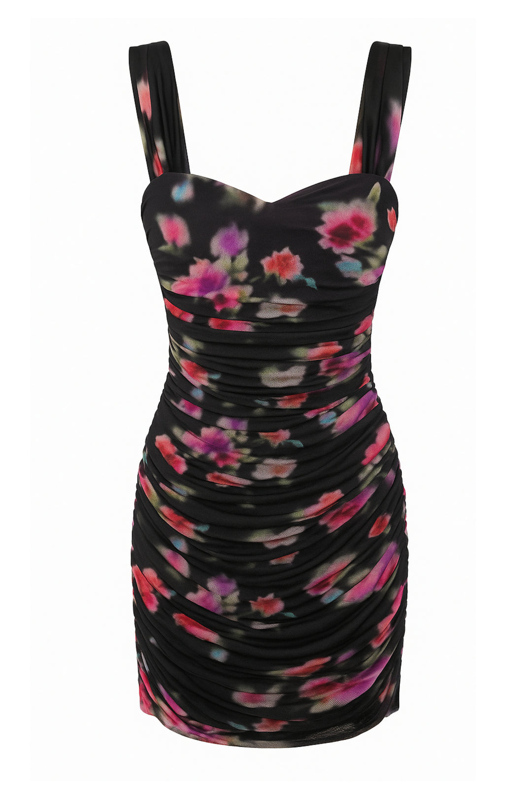 joey jacquard mini dress JUNIOR JOEY SWEETHEART MESH DRESS Pink Watercolor / SM