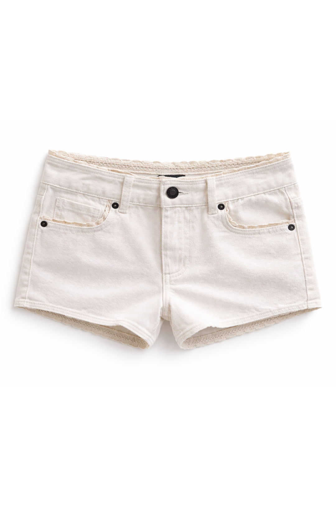 TWEEN KAUAI DENIM LACE TRIM SHORTS – KatieJNYC