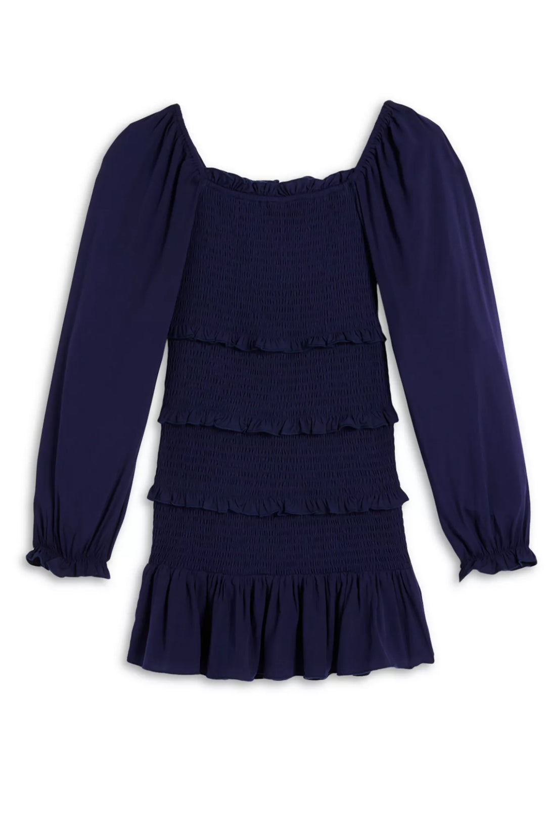 TWEEN LAILA LONG SLEEVE SOLID DRESS Evening Blue / MD (10)