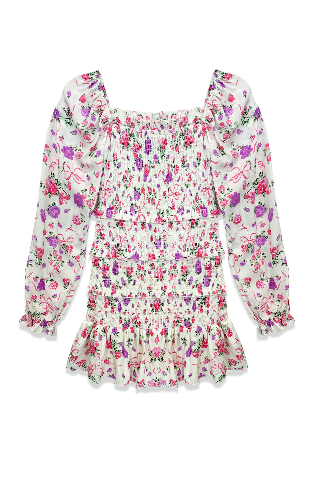 TWEEN LAILA LONG SLEEVE PRINT DRESS – KatieJNYC