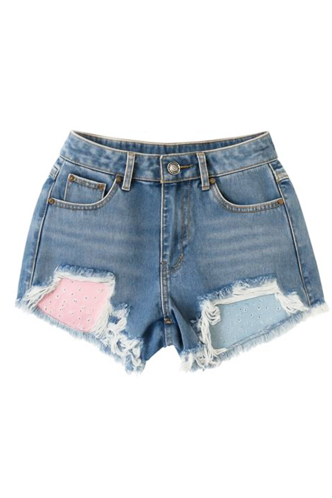 TWEEN MALIBU DENIM SHORTS PRINTED POCKET – KatieJNYC
