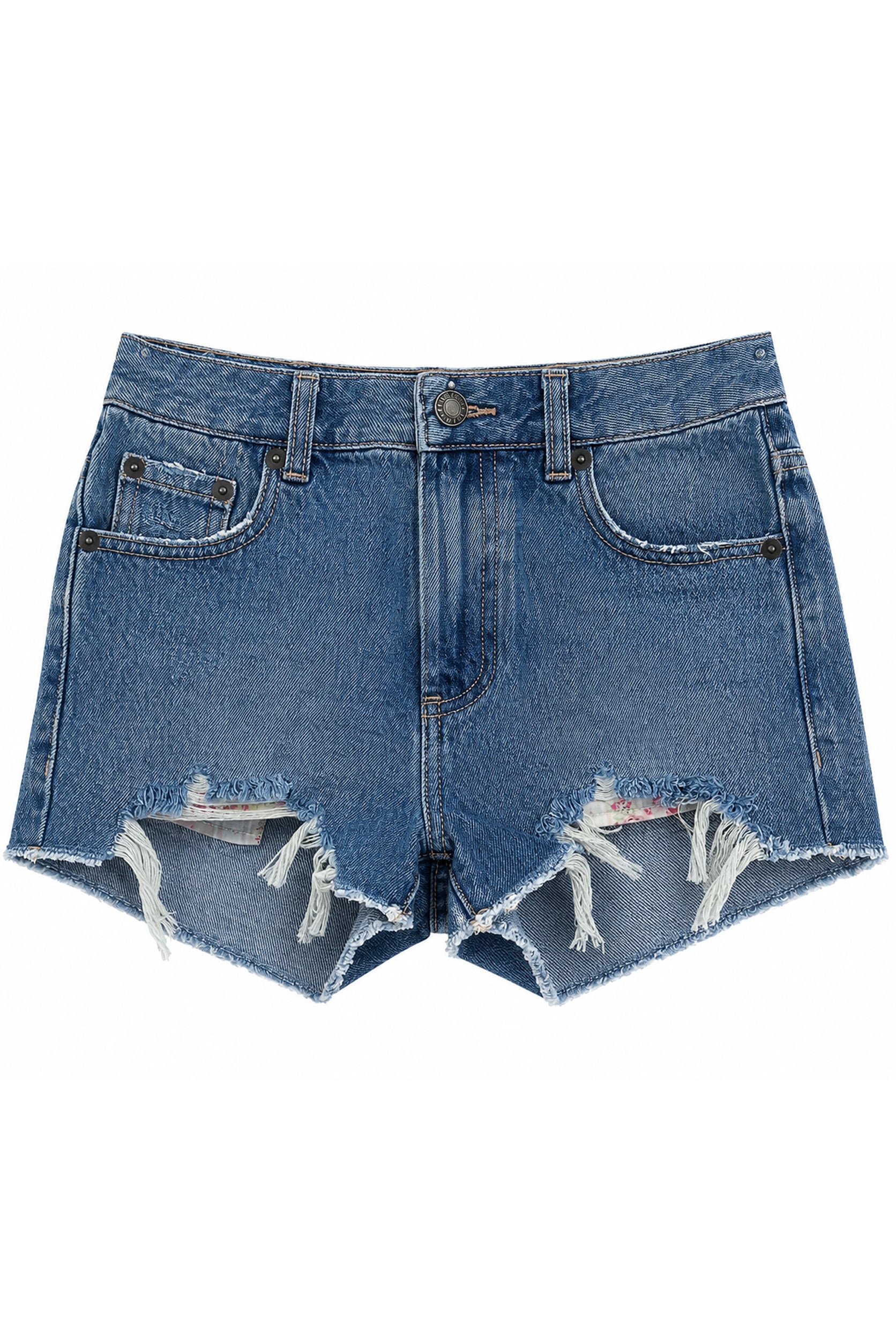 TWEEN MALIBU DENIM SHORTS PRINTED POCKET – KatieJNYC