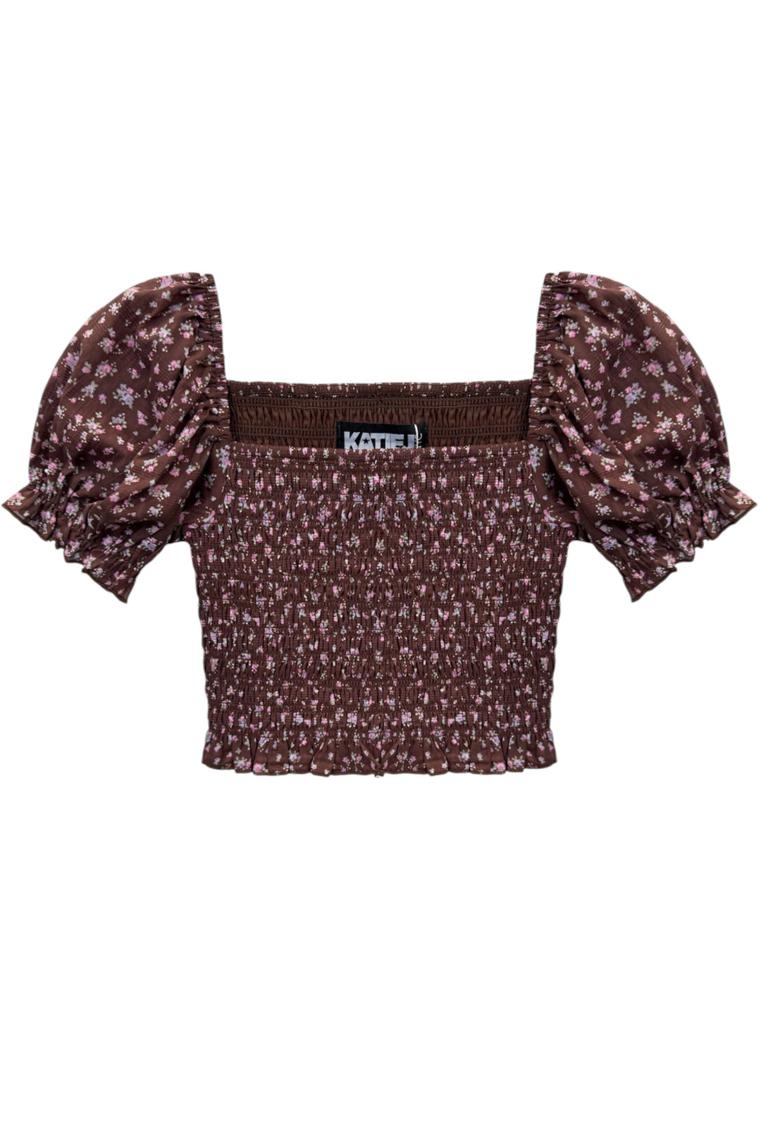 Katie - Katieのhattie puff blouse Katie Top | Tie Front Puff Sleeve Top | Hunter Bell