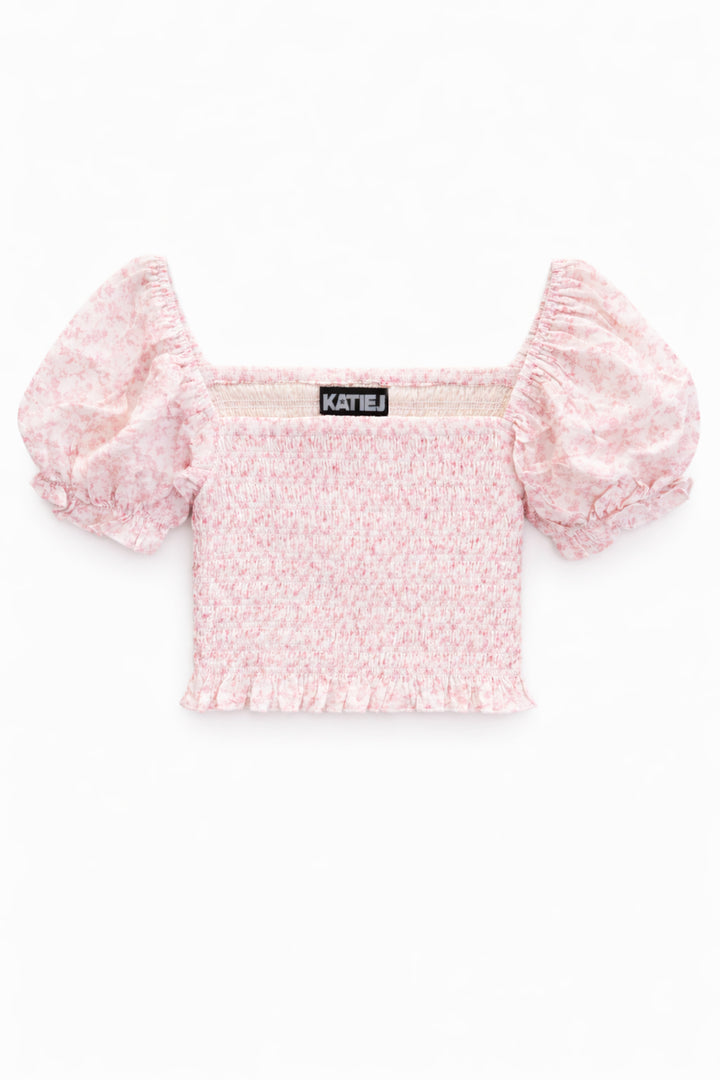 TWEEN MARLEE PRINTED PUFF SLEEVE TOP – KatieJNYC