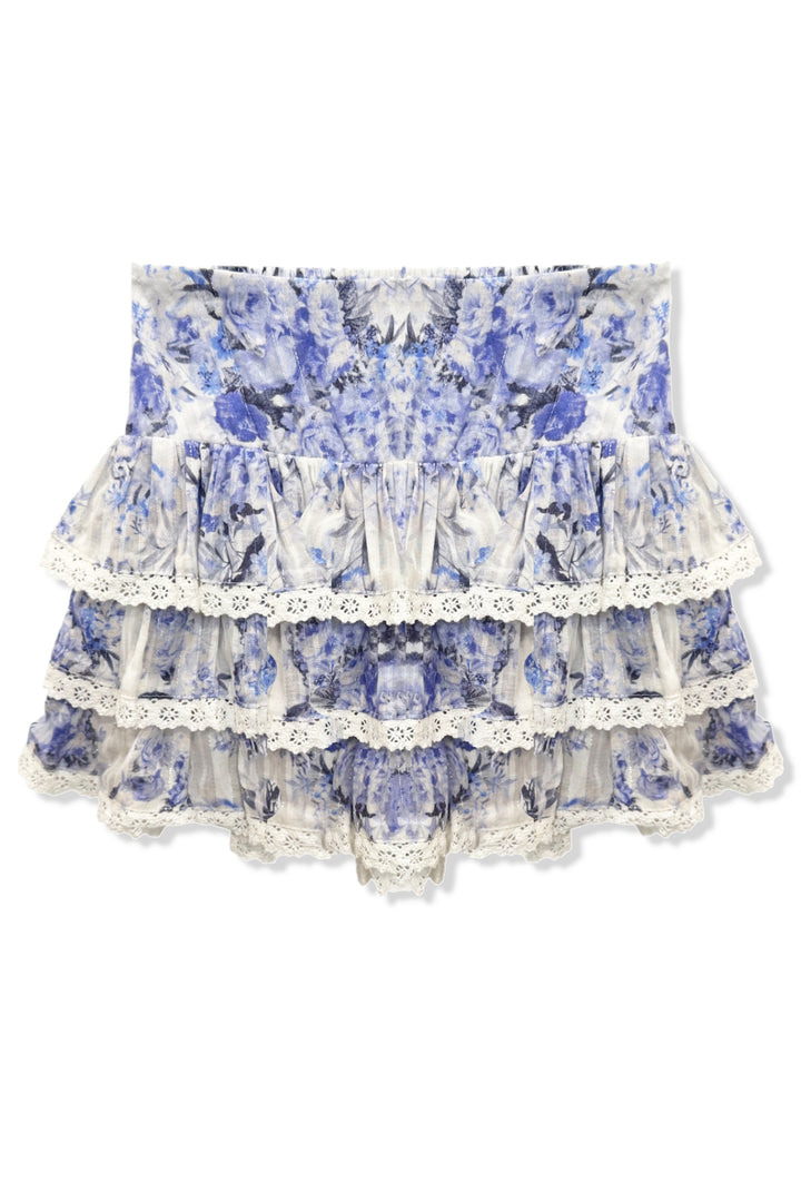 JUNIOR MELODY PRINTED DROP WAIST LACE TRIM SKIRT – KatieJNYC