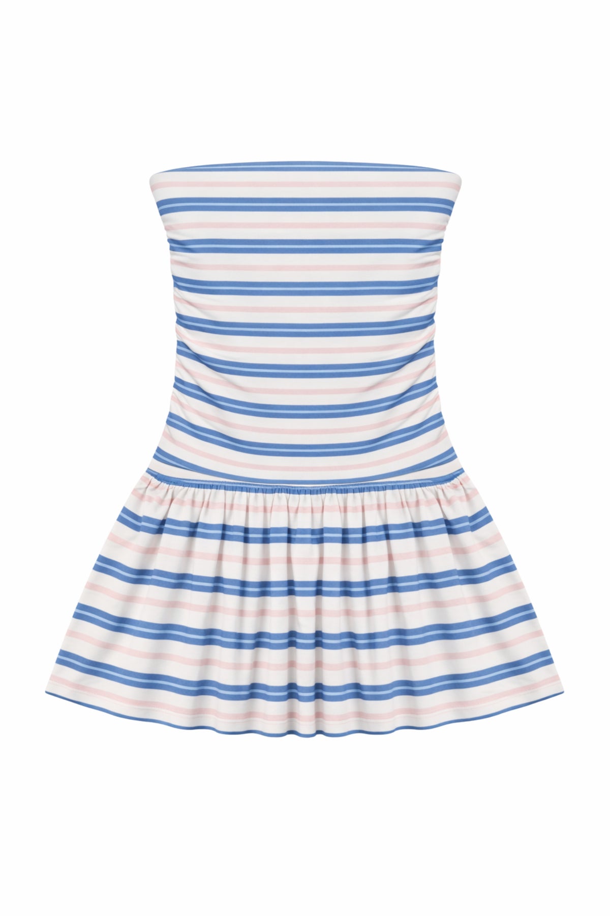 TWEEN MILO STRAPLESS DROP WAIST DRESS Blue Multi Stripe / XL (14) TWEEN MILO STRAPLESS DROP WAIST DRESS Blue Multi Stripe / XL (14)