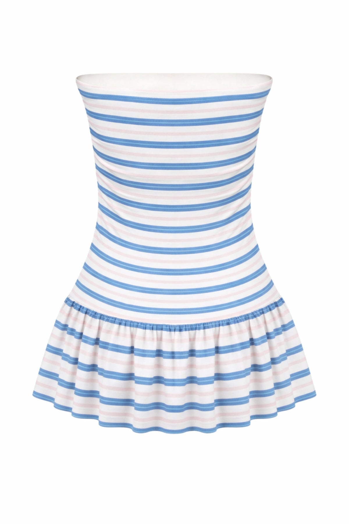 TWEEN MILO STRAPLESS DROP WAIST DRESS Blue Multi Stripe / XL (14) TWEEN MILO STRAPLESS DROP WAIST DRESS Blue Multi Stripe / XL (14)