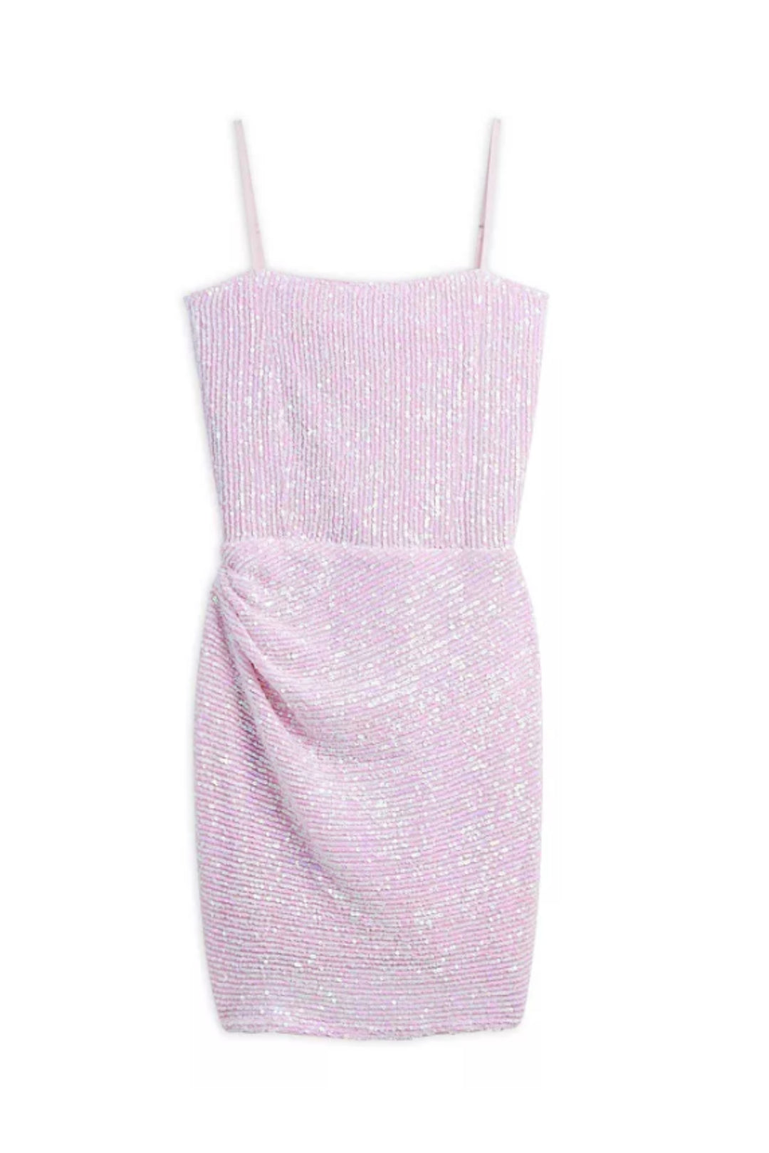katie j sequin dress TWEEN SEQUIN MADDY DRESS Baby Pink / LG (12)