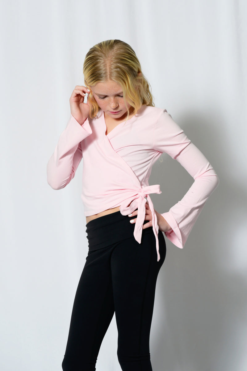 TWEEN NATALIA ATHLETIC WRAP TOP – KatieJNYC