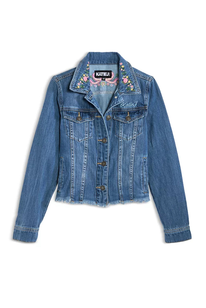 TWEEN NEWPORT EMBROIDERED DENIM JACKET - FINAL SALE – KatieJNYC