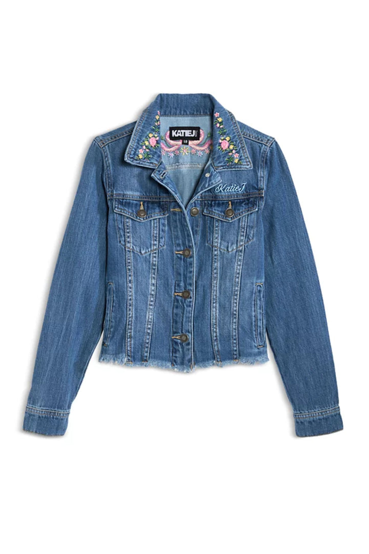 TWEEN NEWPORT EMBROIDERED DENIM JACKET - FINAL SALE – KatieJNYC