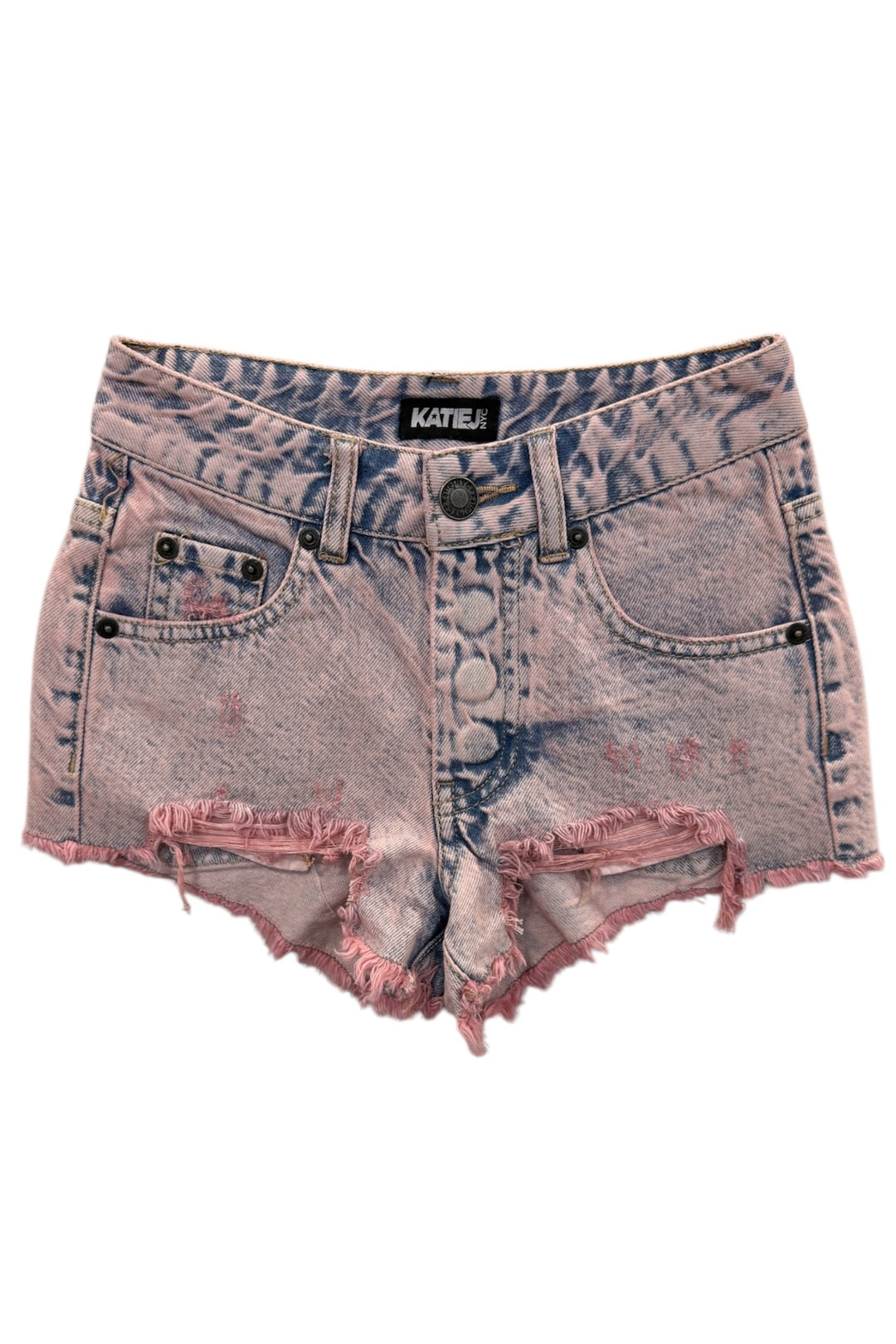 TWEEN ORLANDO DISTRESSED DENIM SHORTS – KatieJNYC