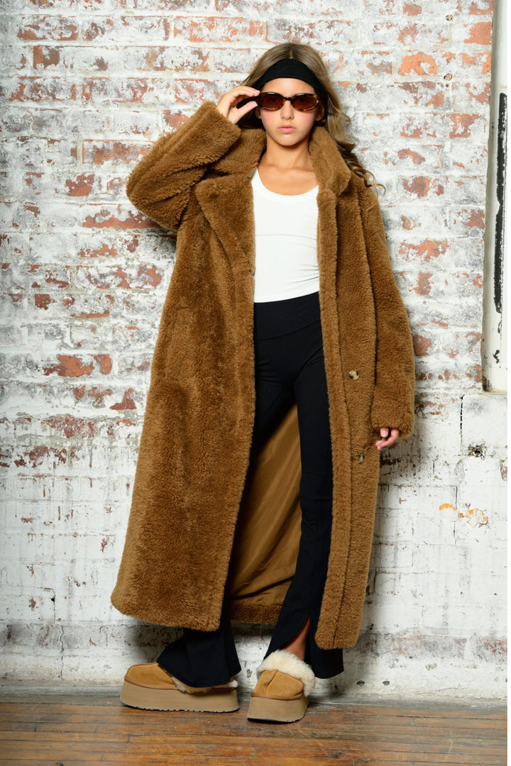 TWEEN PADDIE LONG LENGTH SHERPA COAT – KatieJNYC
