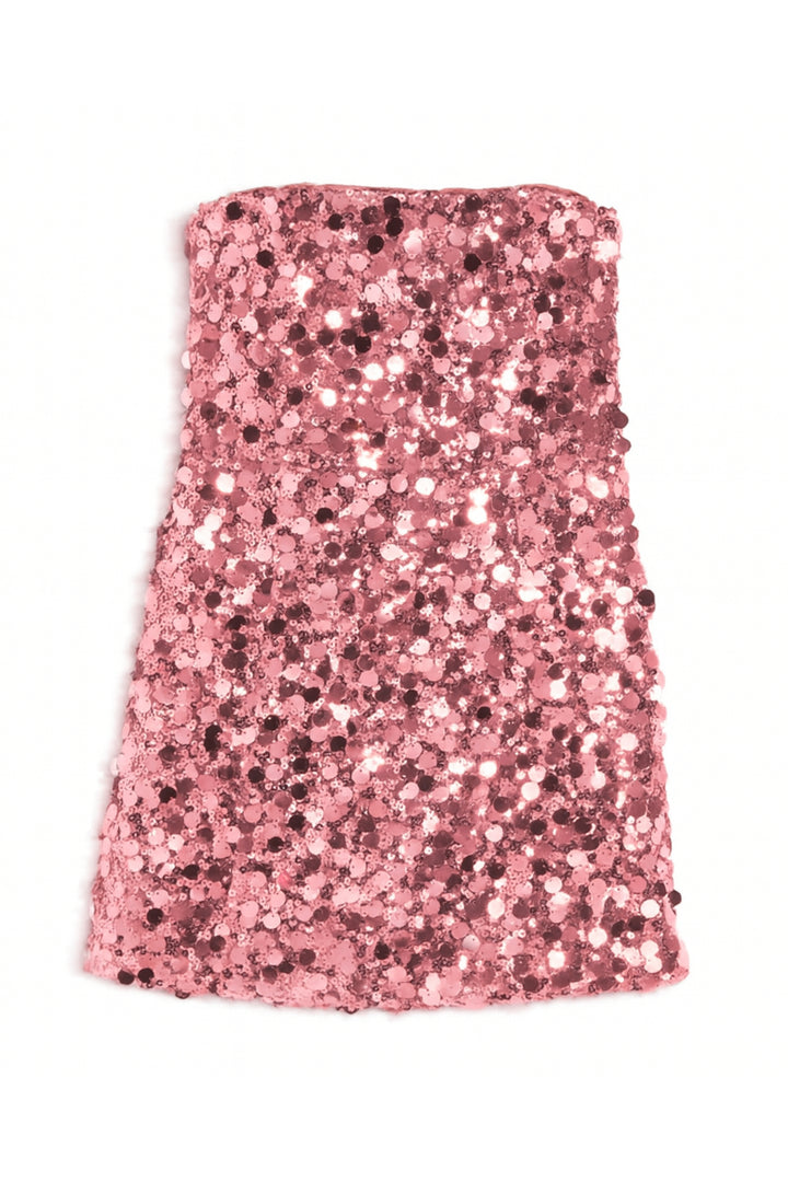 TWEEN ROBIN CHUNKY SEQUIN STRAPLESS DRESS KatieJNYC TWEEN ROBIN CHUNKY SEQUIN STRAPLESS DRESS KatieJNYC