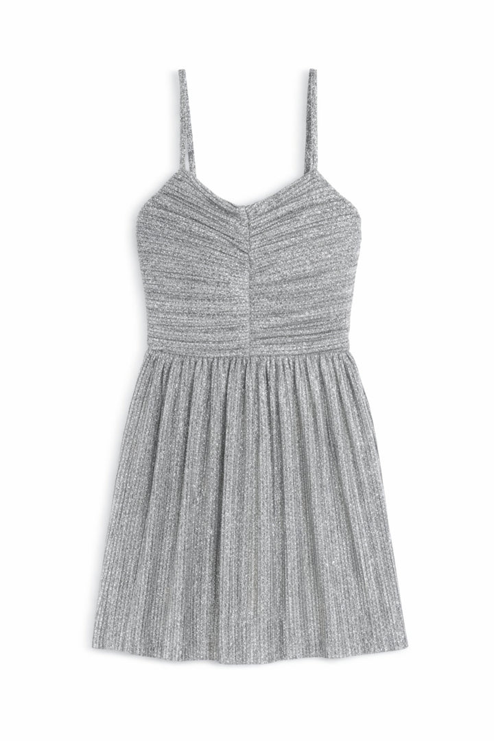 Tween Sabrina Dress Platinum Shimmer / LG (12)