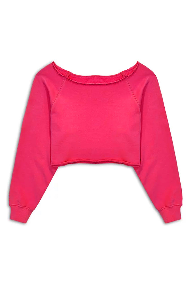 JUNIOR SHANE OFF SHOULDER CROP SWEATSHIRT – KatieJNYC
