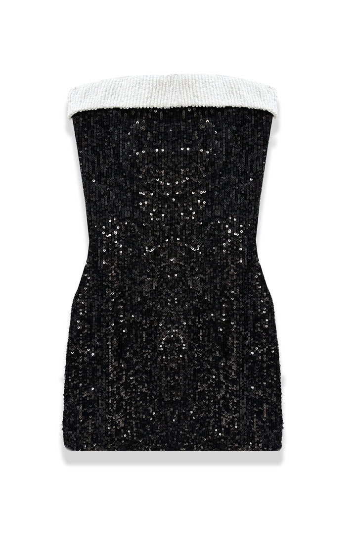 glitter top dress TWEEN STAR FULL Sequin W/ CONTRAST BAND Black/White Sequin / LG (12) Contours the body for collection:bottoms-leggings-length-full Color:Multicolor 4 Simplicity Is Elegance At